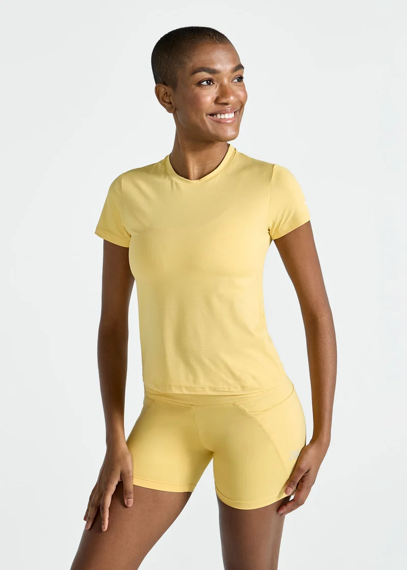 T-Shirt Mulher Manga Curta Uv Mesh
