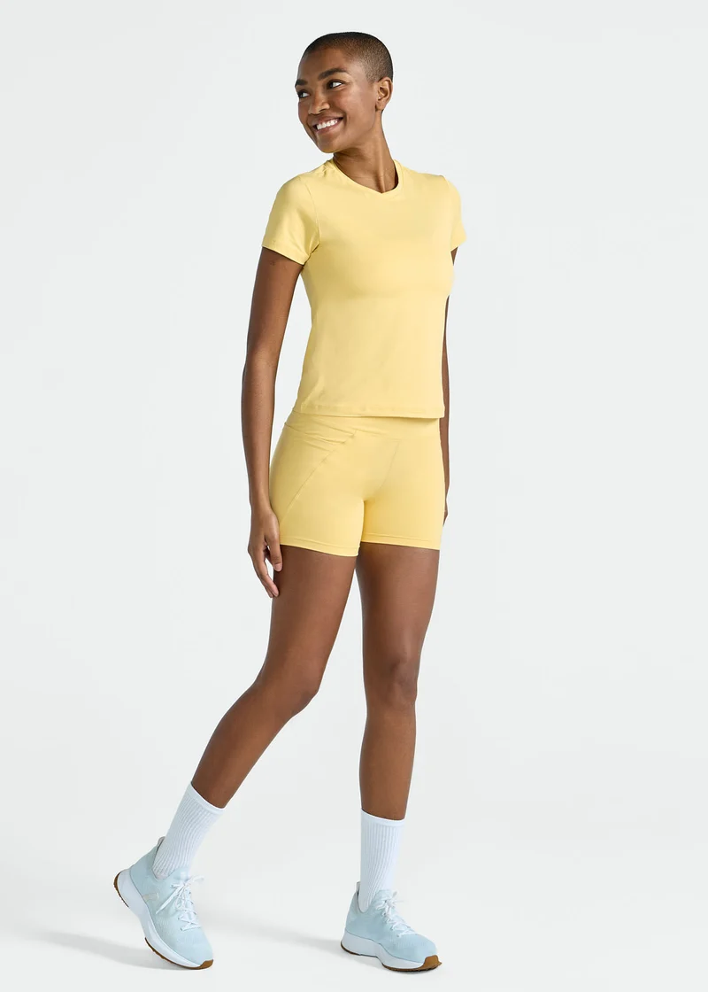 T-Shirt Mulher Manga Curta Uv Mesh