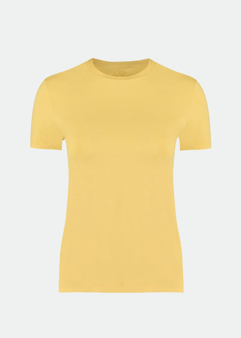 T-Shirt Mulher Manga Curta Uv Mesh