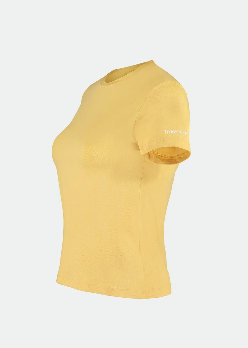 T-Shirt Mulher Manga Curta Uv Mesh