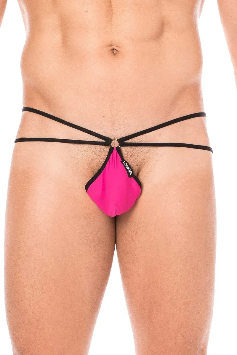 string ficelle homme magenta mini très échancré poche goutte confortable sensuel sexy élégant séduisant durable extensible polyamide élasthanne