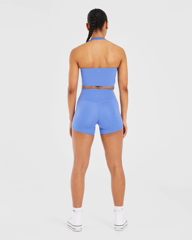 Staple Halterneck Crop Top - Cobalt Bleu