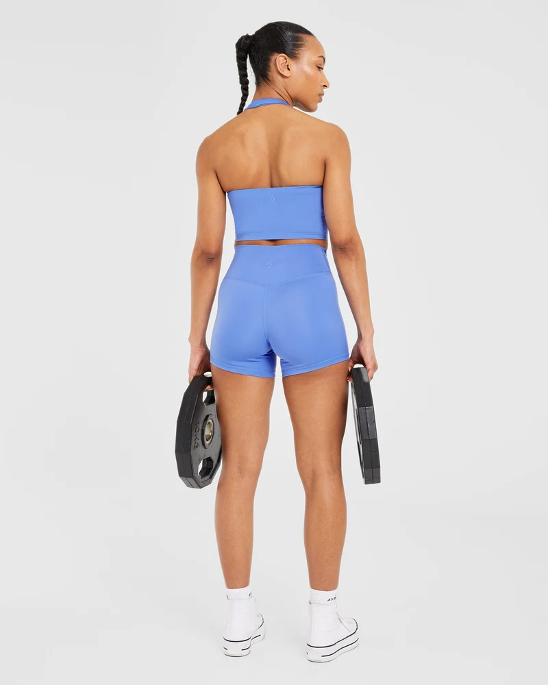 Staple Halterneck Crop Top - Cobalt Bleu