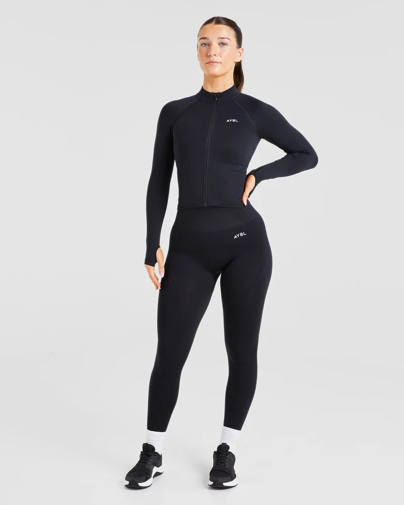 Balance V3 Seamless Zip Jacket - Noir