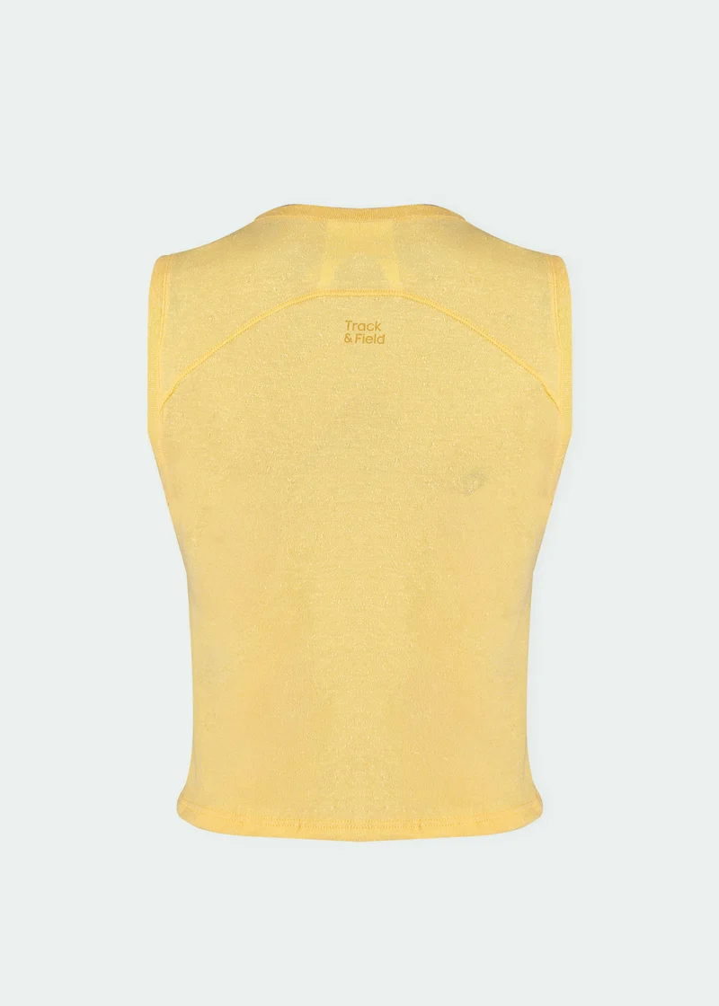 T-Shirt Sem Manga Mulher Cropped