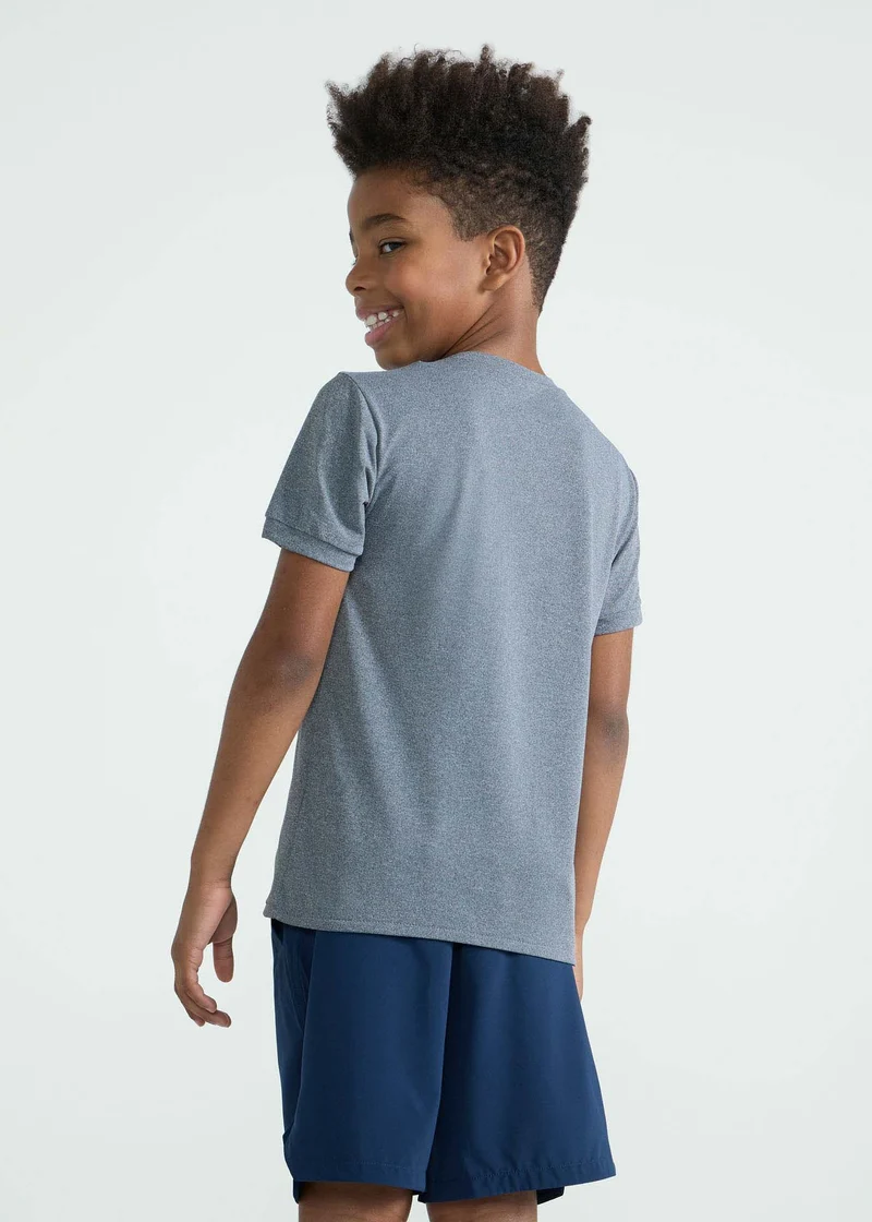 T-Shirt Infantil Menino Manga Curta Thermodry Leme