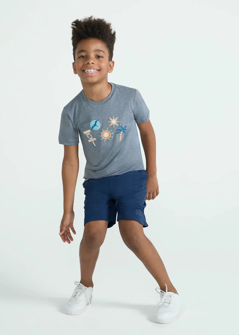 T-Shirt Infantil Menino Manga Curta Thermodry Leme