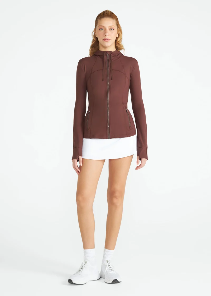 Casaco Mulher Fit Capuz