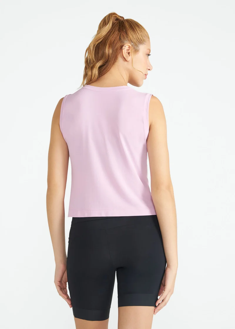 T-Shirt Sem Manga Mulher Run
