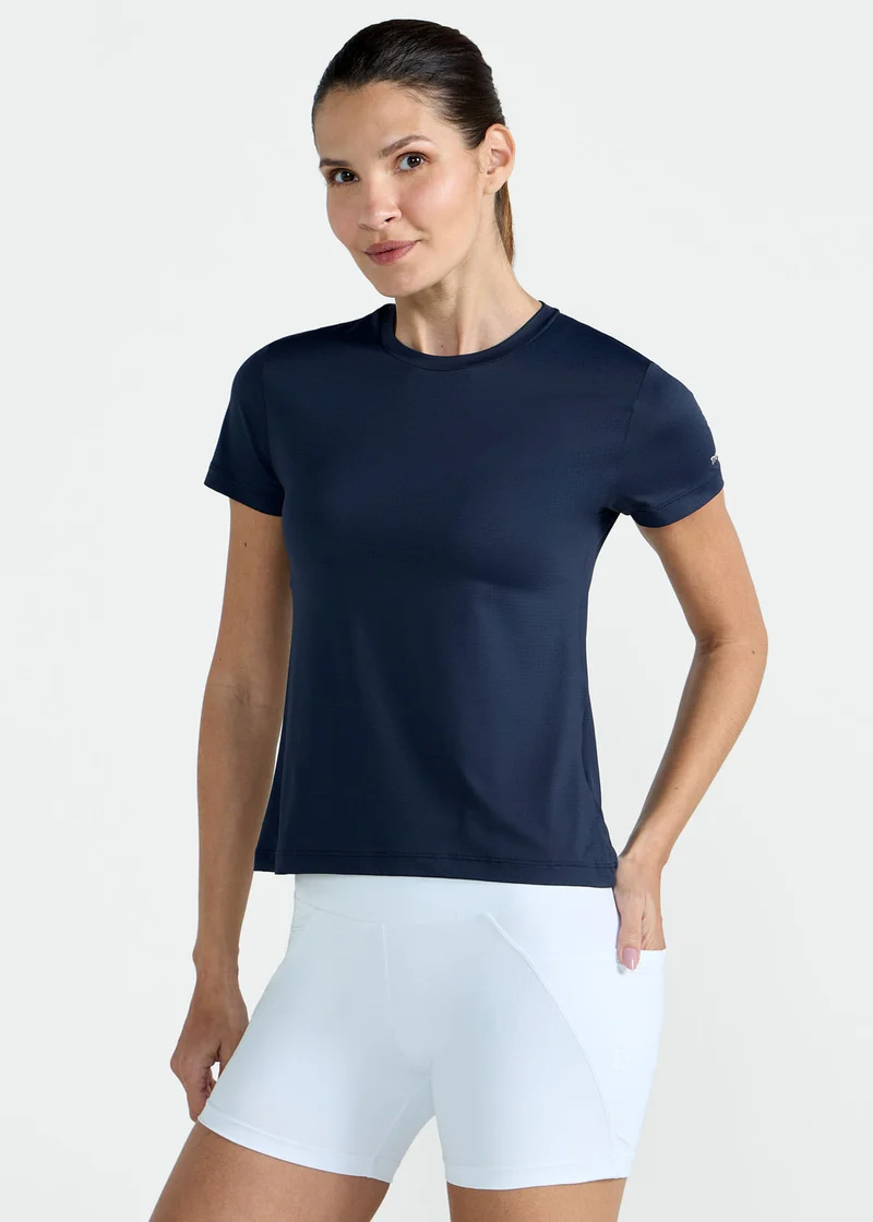 T-Shirt Mulher Manga Curta Uv Mesh