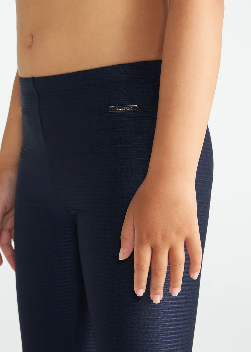 Calça Legging Infantil Menina Textura
