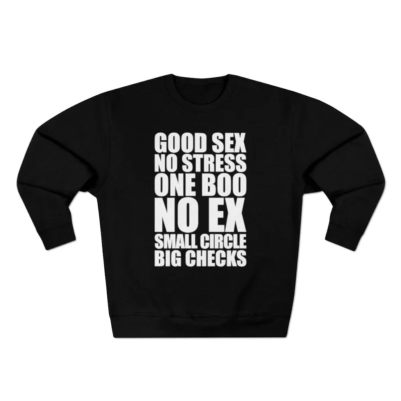 No stress One Boo No ex Small Circle Big Checks Sweatshirt