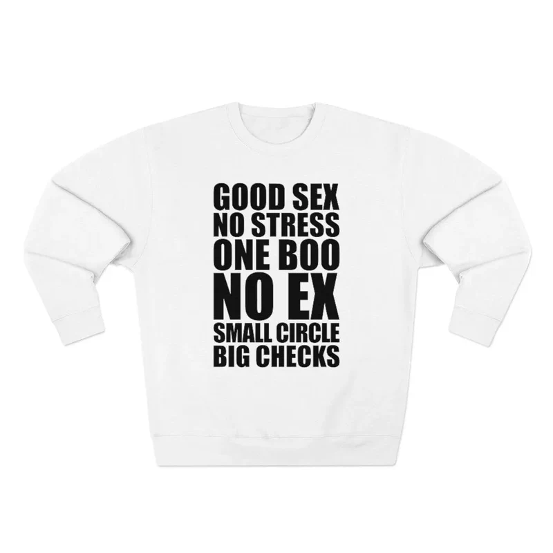 No stress One Boo No ex Small Circle Big Checks Sweatshirt