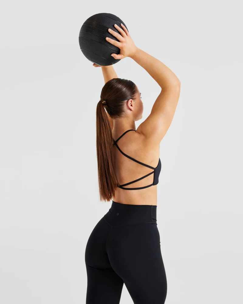 Essential Crossback Sports Bra - Noir
