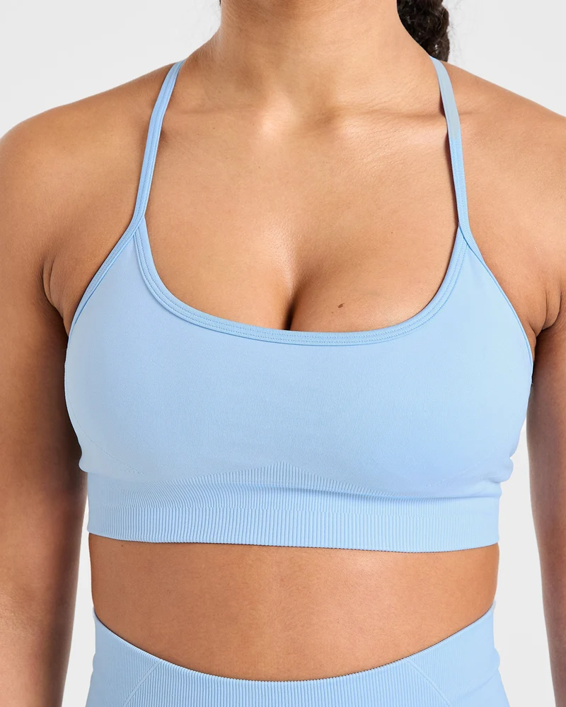 Empower Seamless Sports Bra - Sky Bleu