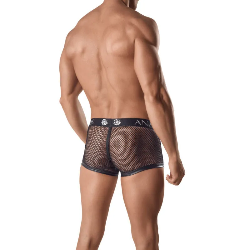 boxer homme sexy noir résille cuir ajustement parfait coupe sportive taille XXL confort durable élégant maintien jambes longues