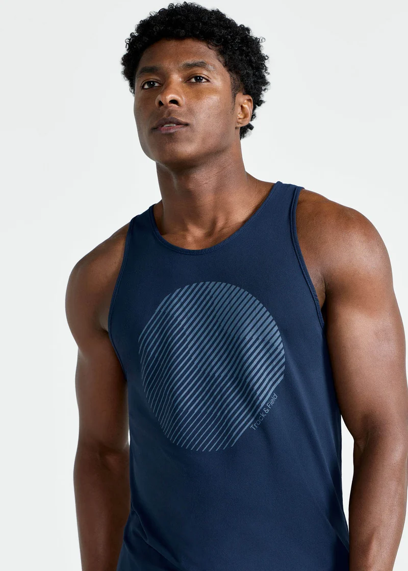 T-Shirt sem Manga Homem Thermodry Ondas