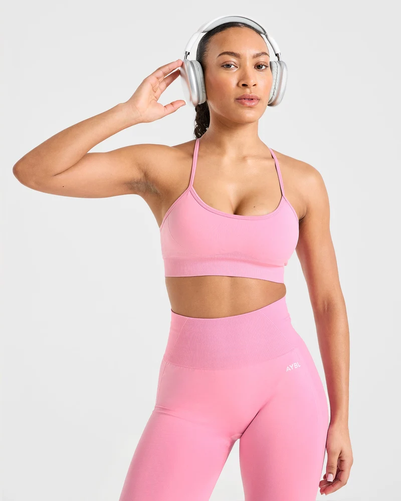 Empower Seamless Sports Bra - Baby Rose