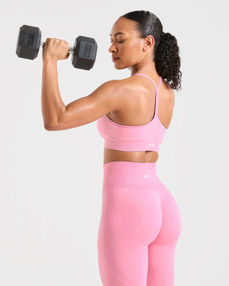 Empower Seamless Sports Bra - Baby Rose