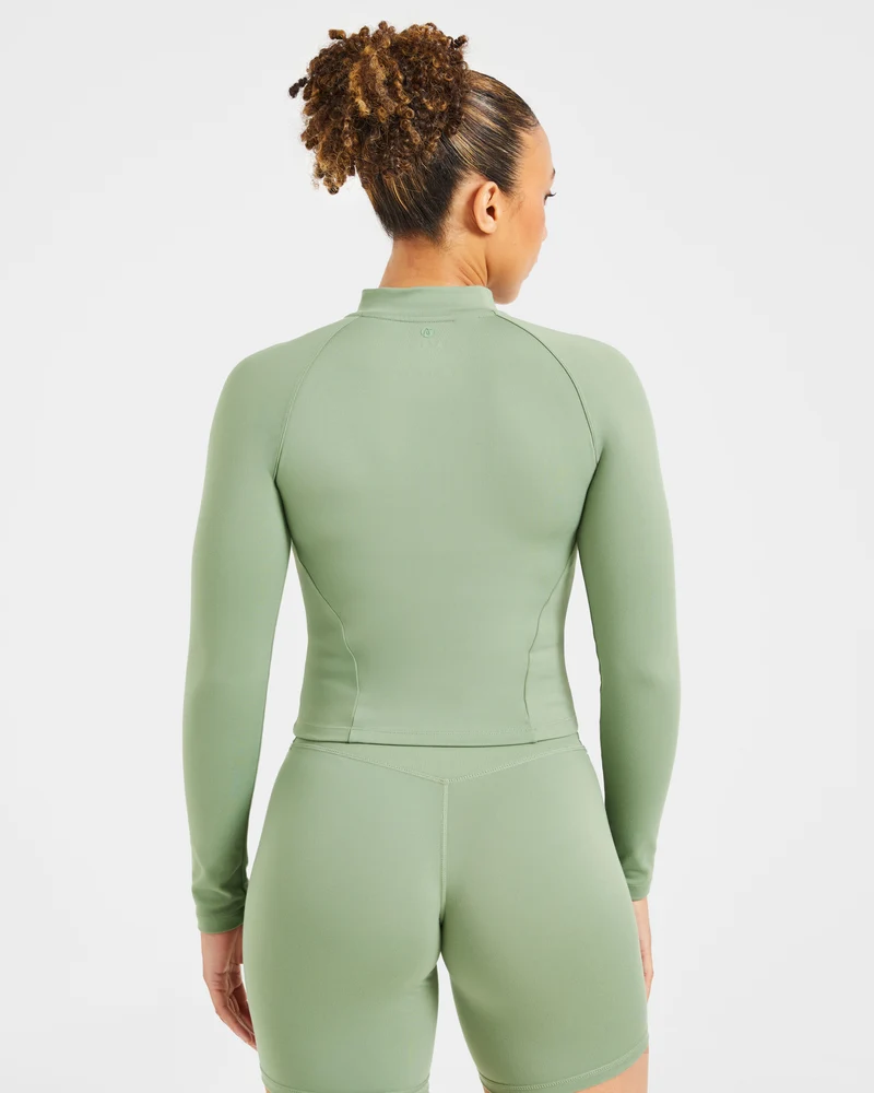 Staple Zip Jacket - Olive Vert