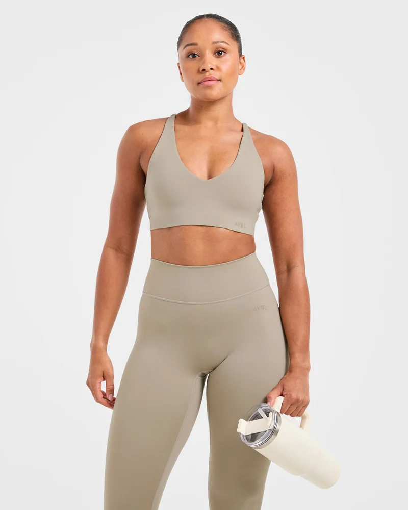 Staple Sports Bra - Muted Taupe