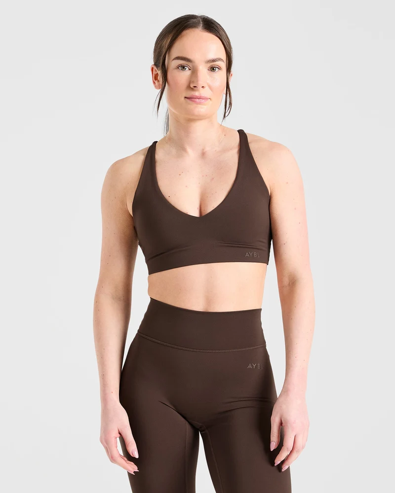 Staple Sports Bra - Marron