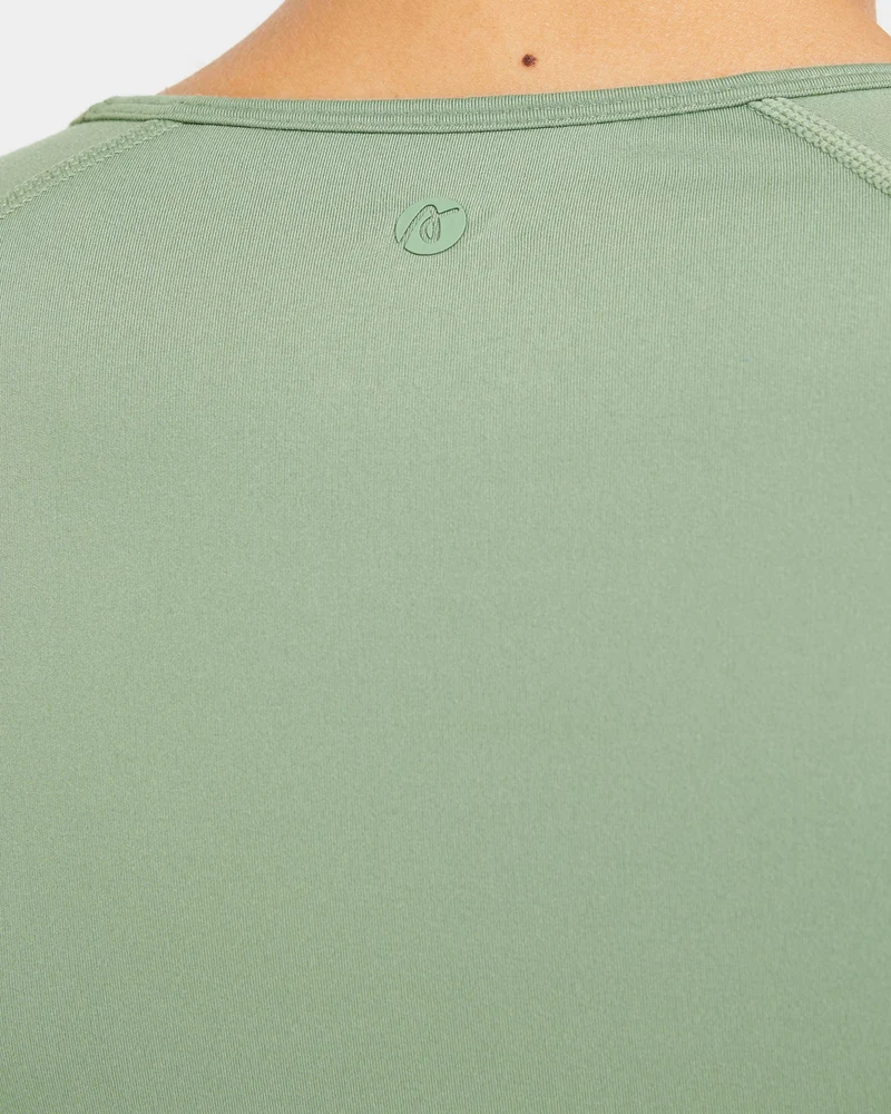 Staple Crop Top - Olive Vert