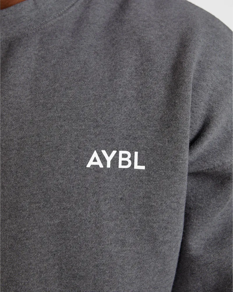 Essential Oversized Sweater - Charcoal Marl