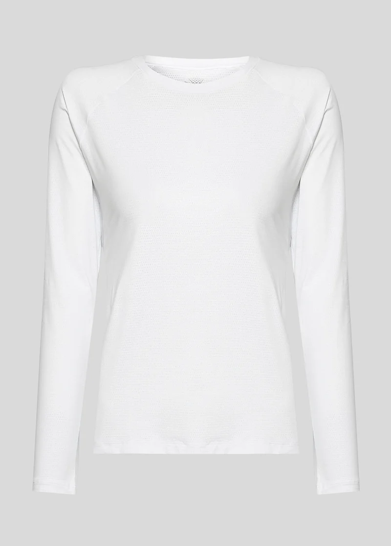 T-shirt Mulher Manga Longa Uv Mesh