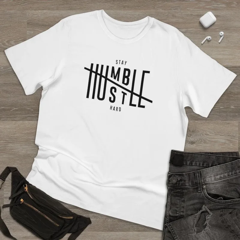 Gangster Stay Humble Hustle Hard Mafioso T-shirt