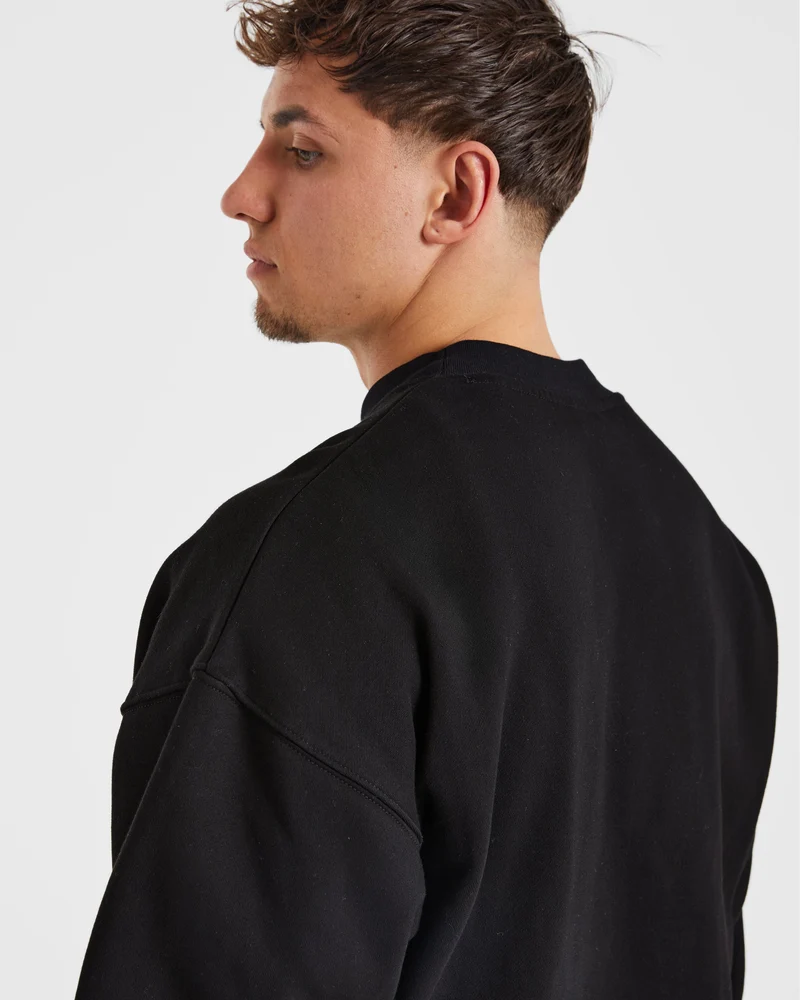 Essential Oversized Sweater - Noir