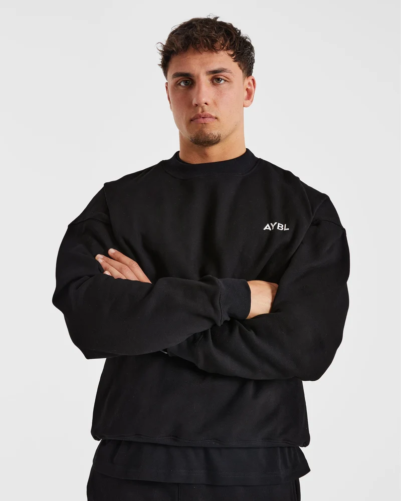 Essential Oversized Sweater - Noir