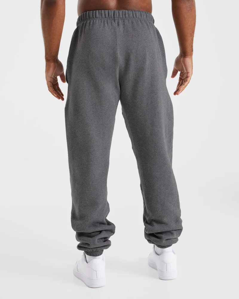 Essential Oversized Joggers - Charcoal Marl