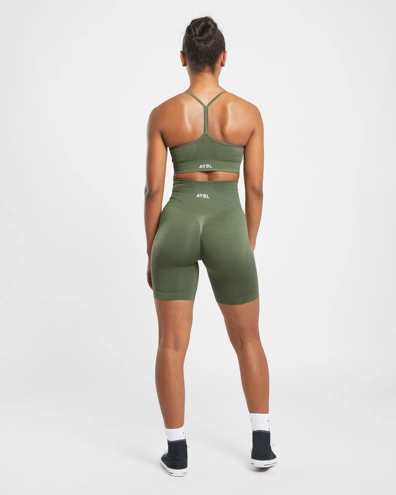 Empower Seamless Sports Bra - Khaki Vert