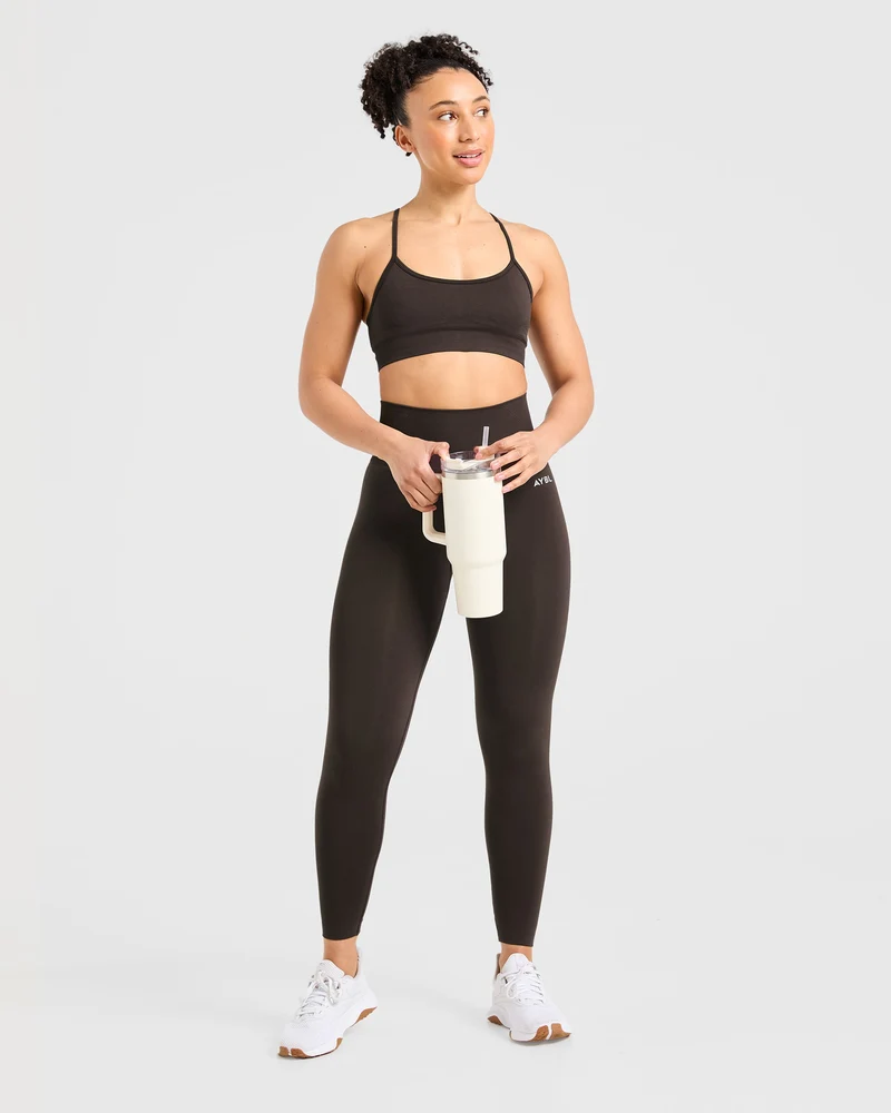 Empower Seamless Sports Bra - Cocoa Marron