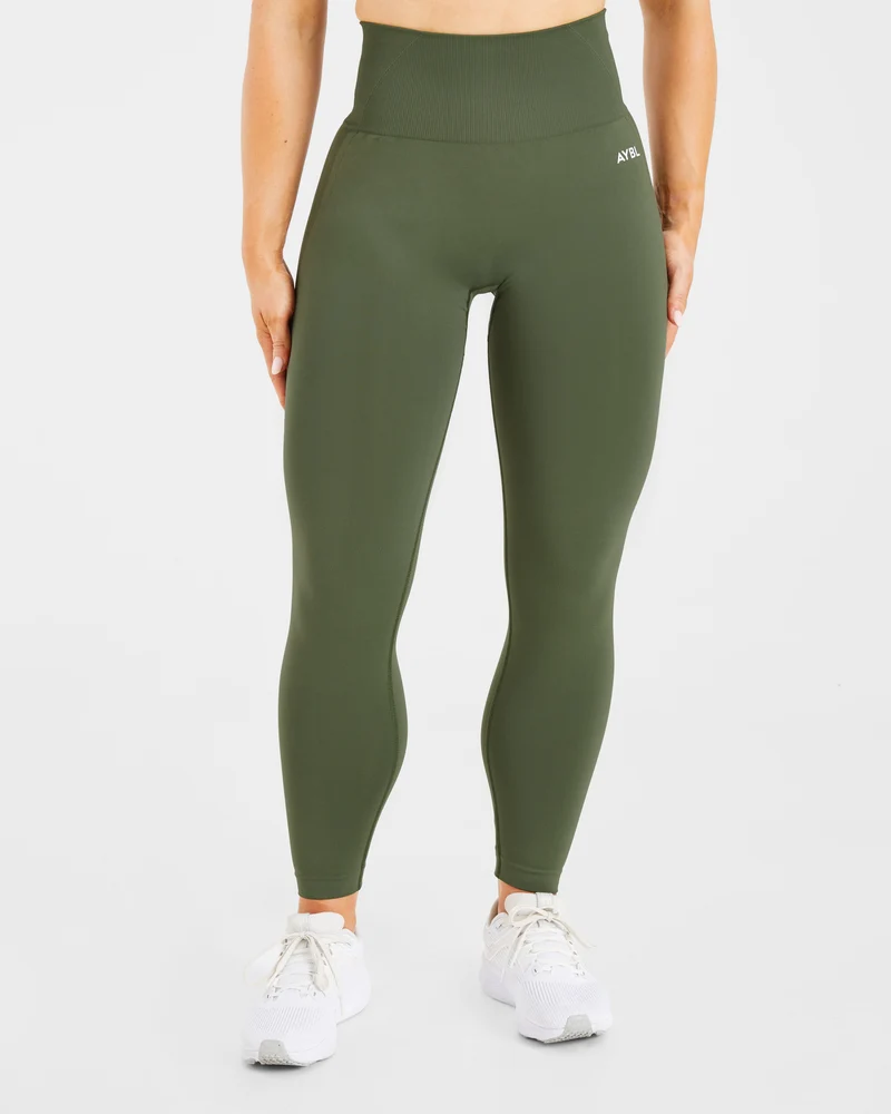 Empower Seamless Leggings - Khaki Vert