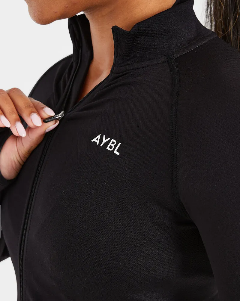 Essential Seamless Zip Jacket - Noir