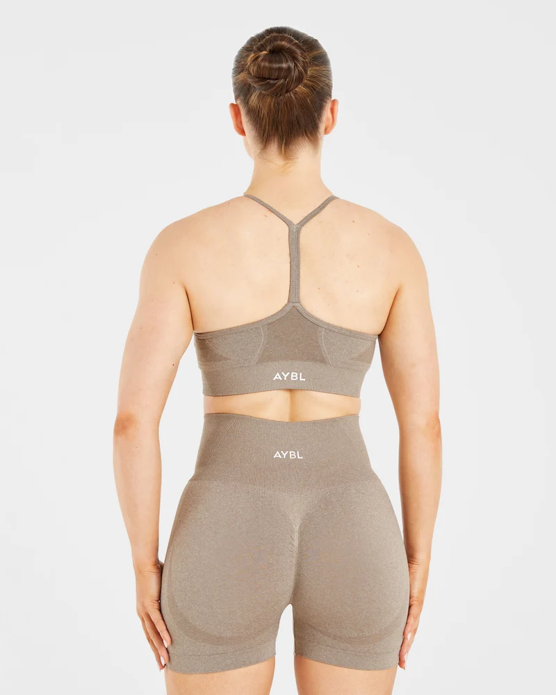 Empower Seamless Sports Bra - Taupe Marl
