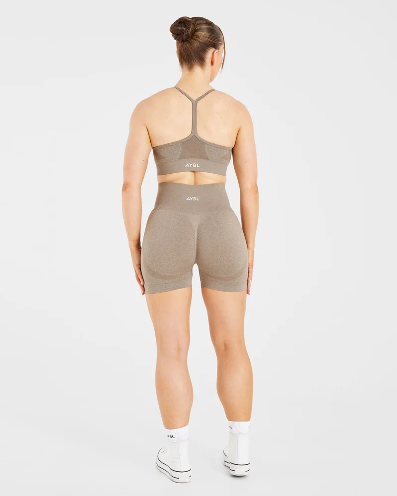 Empower Seamless Sports Bra - Taupe Marl