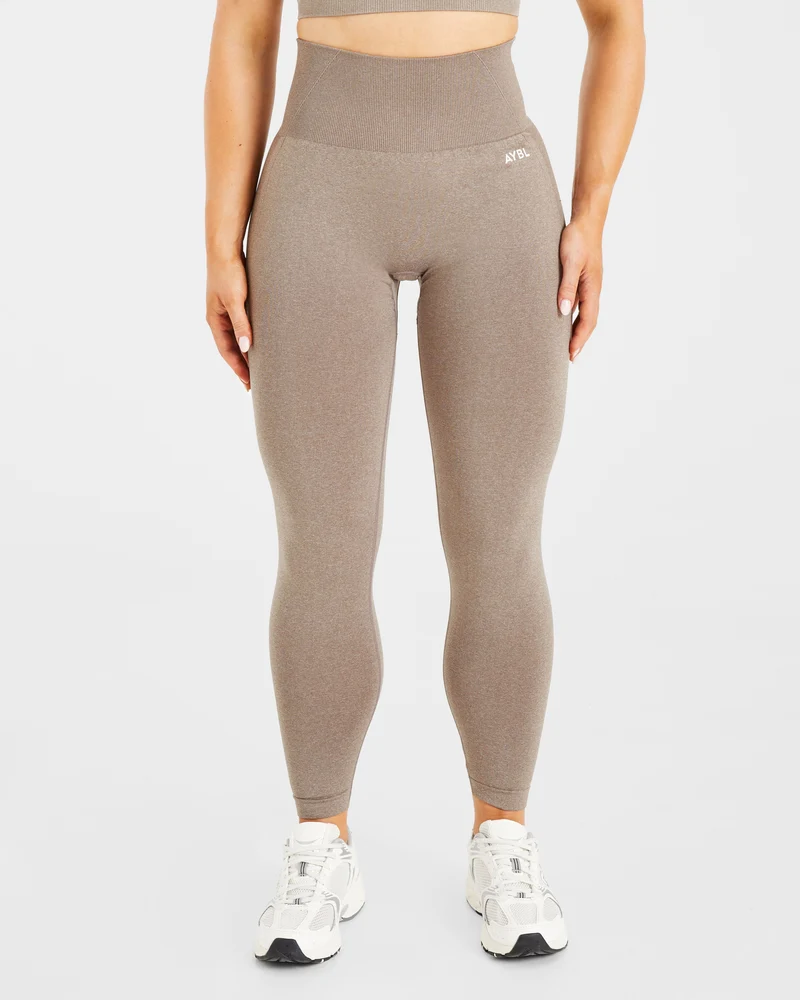 Empower Seamless Leggings - Taupe Marl