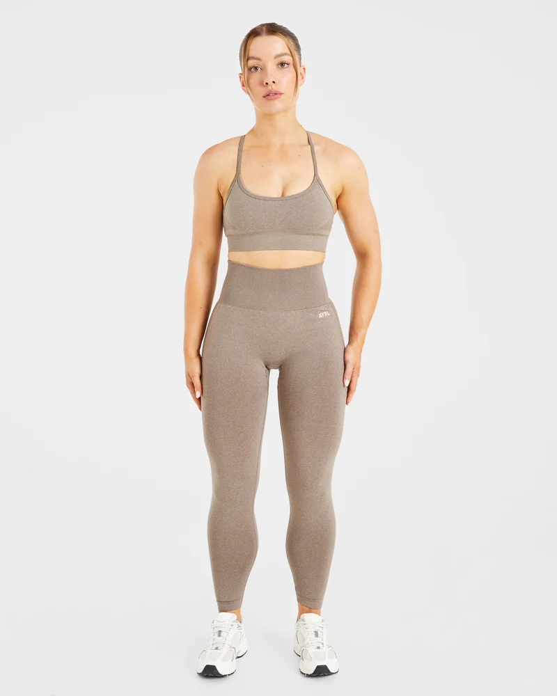 Empower Seamless Leggings - Taupe Marl