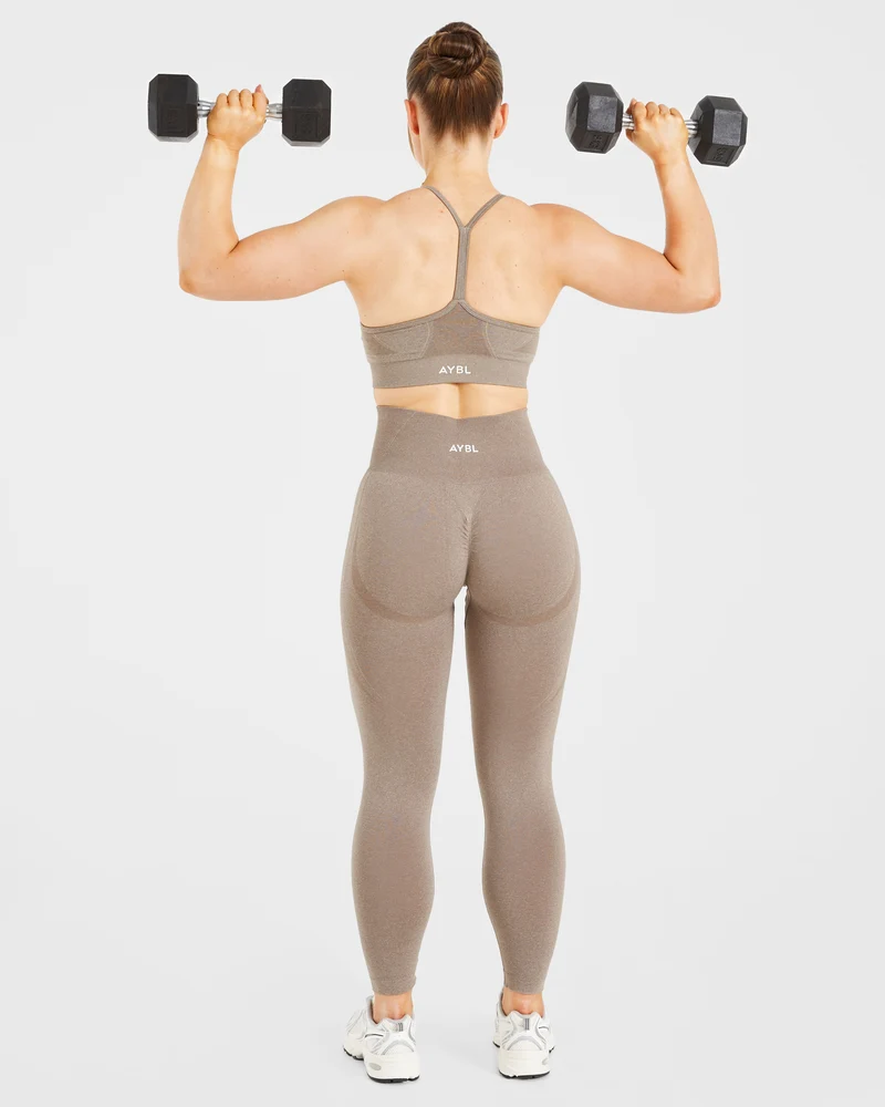 Empower Seamless Leggings - Taupe Marl