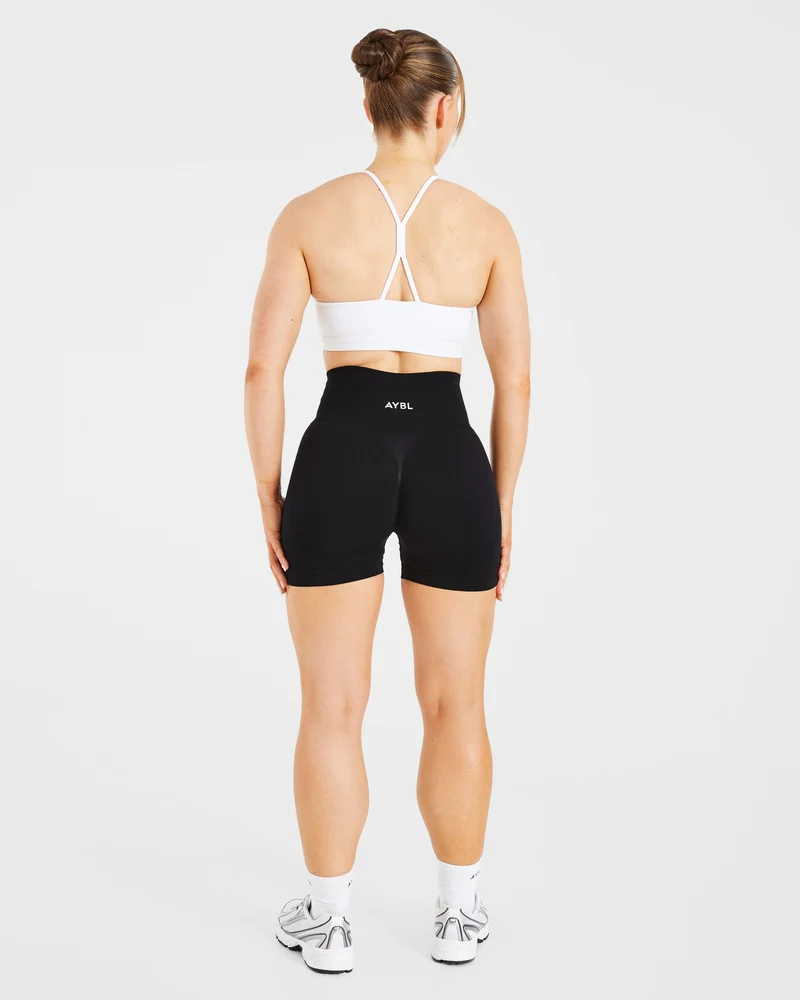Essential Ruched Sports Bra - Blanc