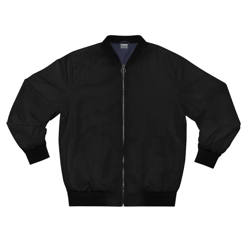 No stress One Boo No ex Small Circle Big Checks Bomber Jacket