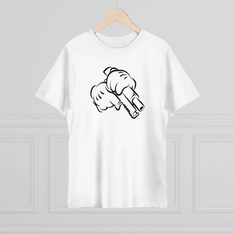 Gangster check his Baby Be Real Ammo T-shirt