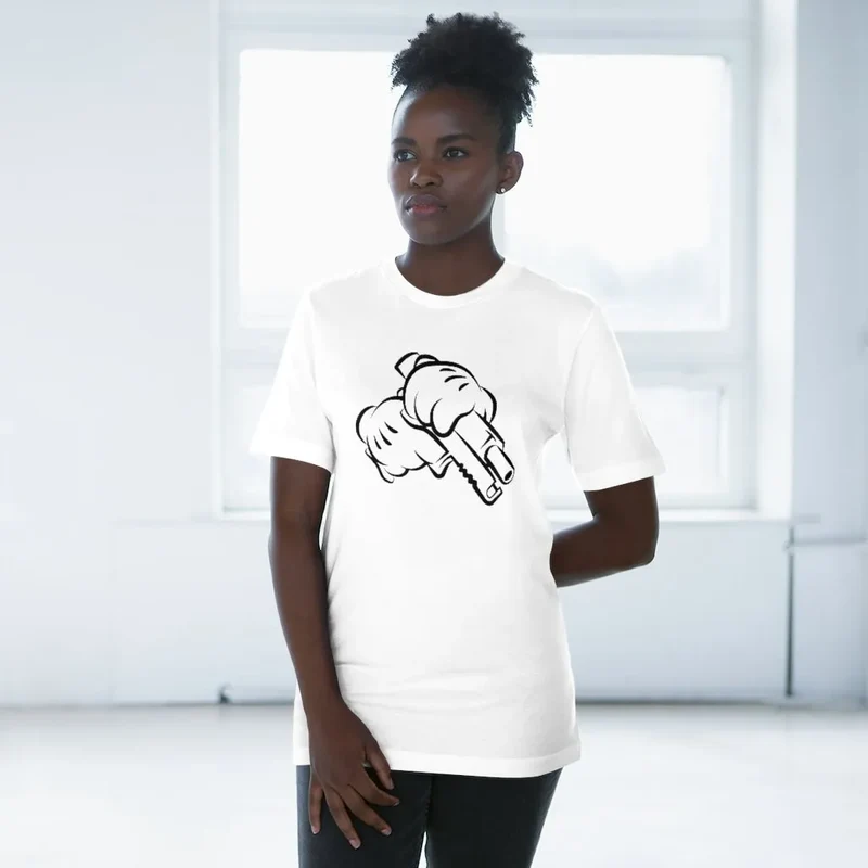 Gangster check his Baby Be Real Ammo T-shirt