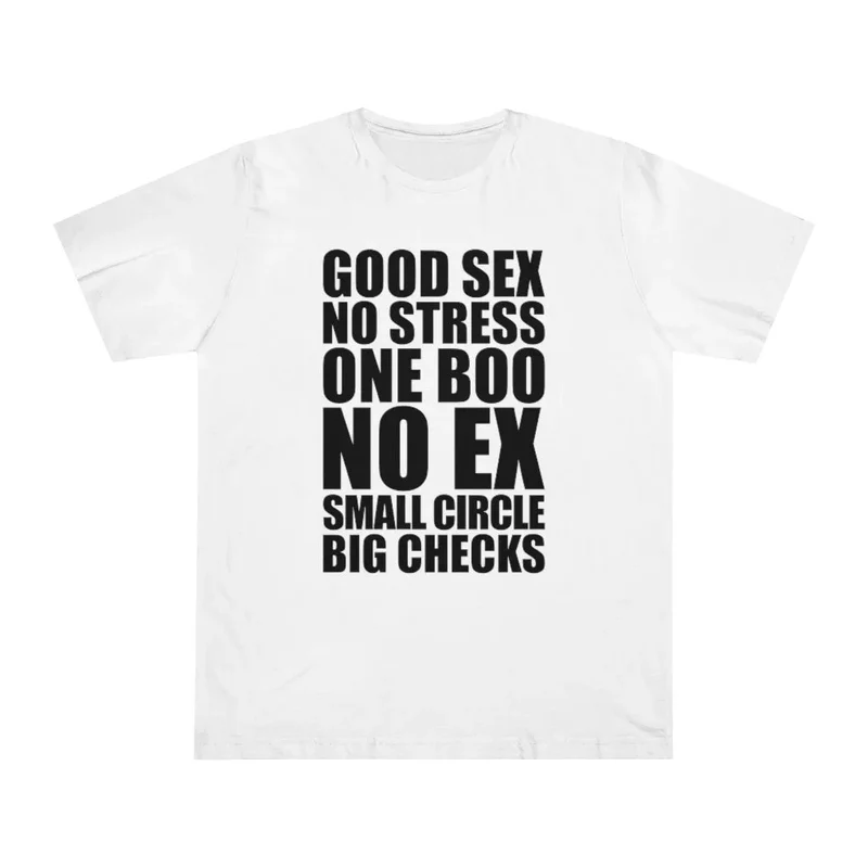 No stress One Boo No ex Small Circle Big Checks T-shirt