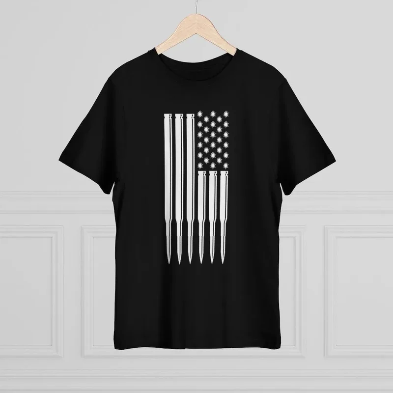 American flag Mobster Bullets Patriotic US T-shirt