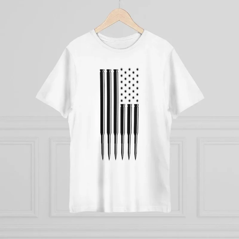 American flag Mobster Bullets Patriotic US T-shirt