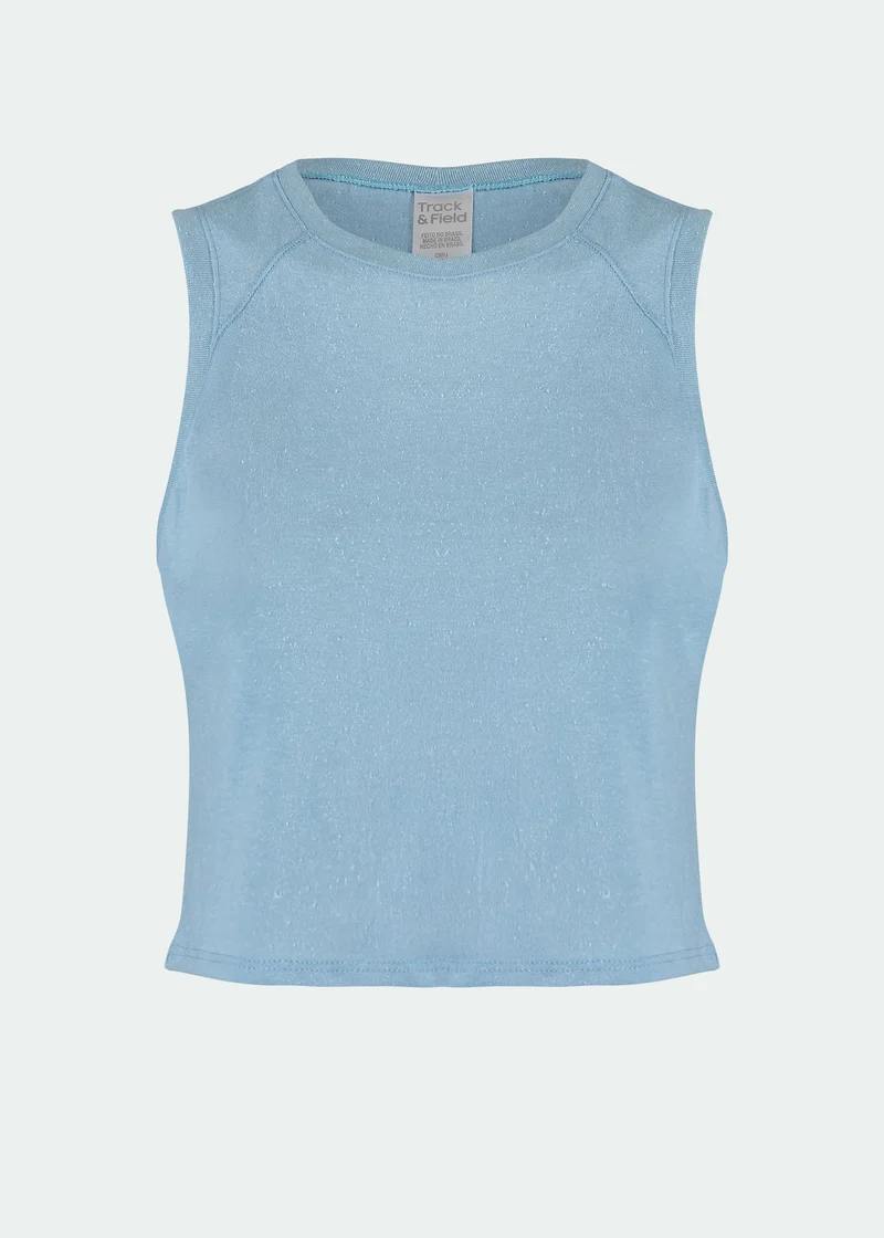 T-Shirt Mulher Sem Manga Cropped